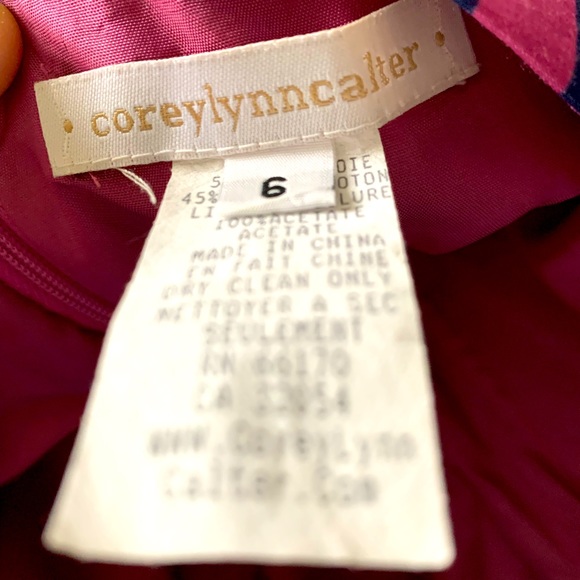 Anthropologie Silk Cocktail Dress 6 - Picture 4 of 4